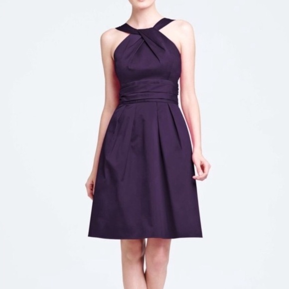 David’s Bridal Bridesmaid Dress Size 6 Not Altered Pockets Lined Soft Cotton - Picture 2 of 7